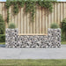 Hagebenk gabiondesign 183x41x60,5 cm heltre furu vidaXL