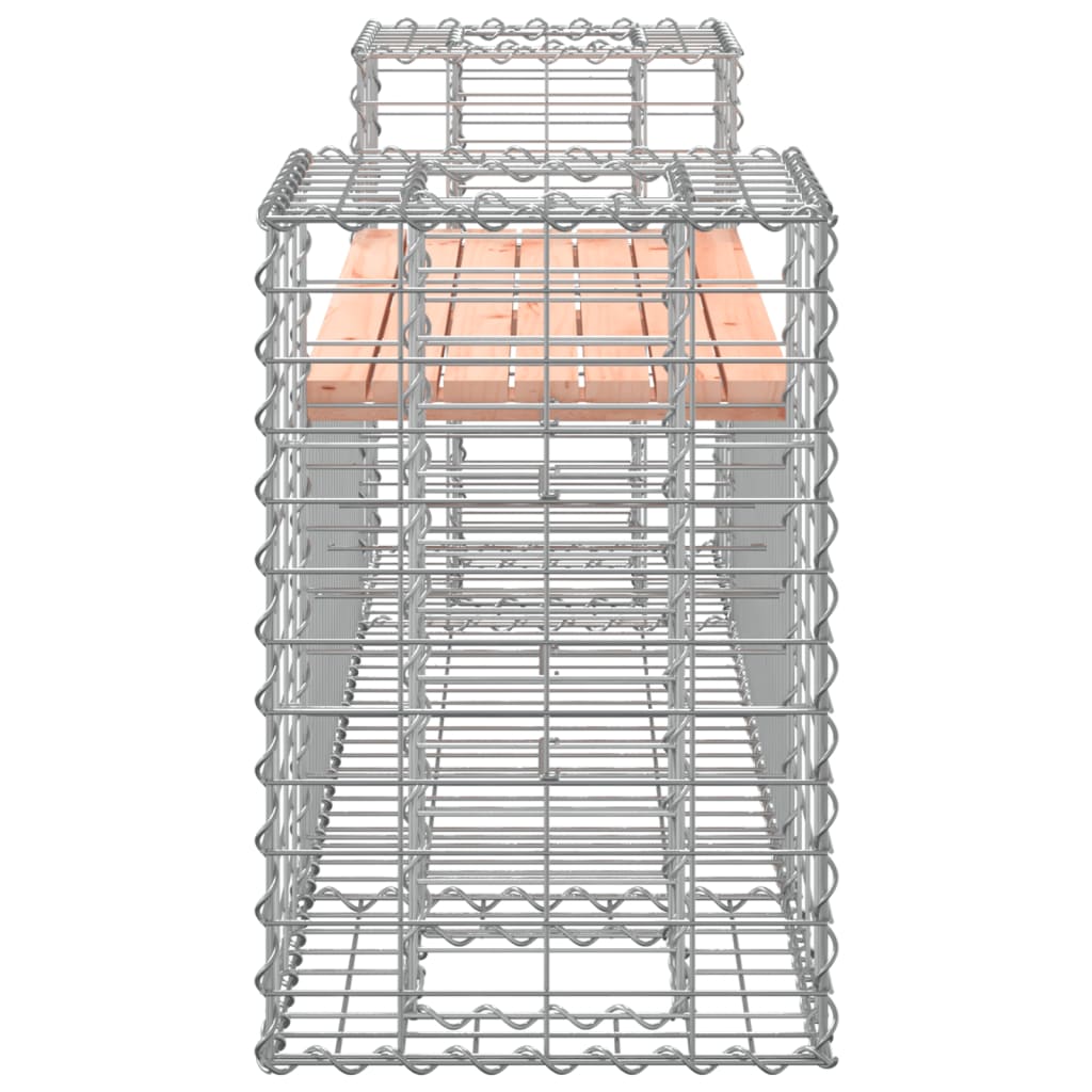 Hagebenk gabiondesign 183x41x60,5 cm heltre douglasgran