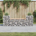 Hagebenk gabiondesign 183x41x60,5 cm heltre douglasgran
