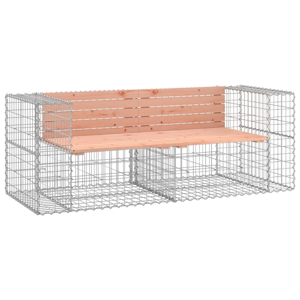Hagebenk gabiondesign 184x71x65,5 cm heltre douglasgran vidaXL