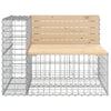 Hagebenk gabiondesign 287x71x65,5 cm heltre furu
