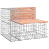Hagebenk gabiondesign 287x71x65,5 cm heltre douglasgran