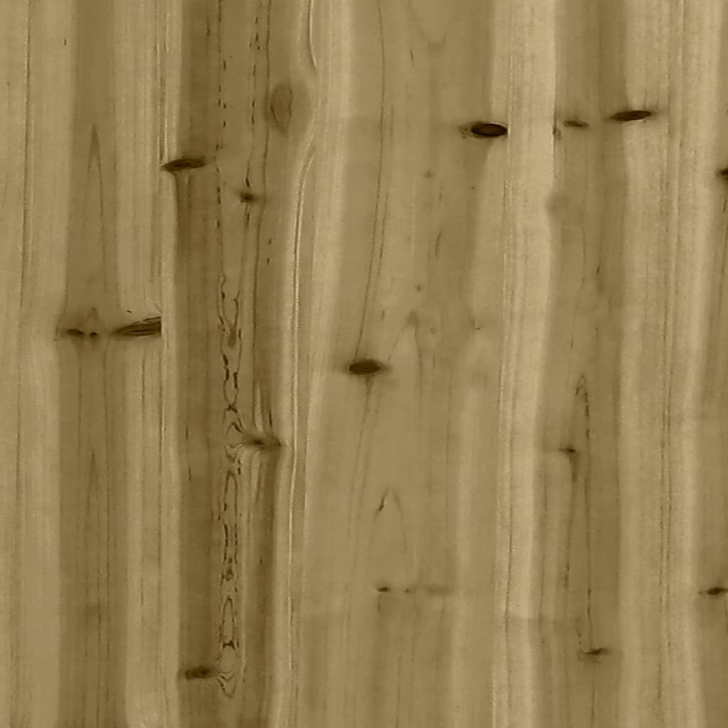 Hagebenk gabiondesign 287x71x65,5 cm impregnert furu