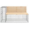 Hagebenk gabiondesign 347x71x65,5 cm heltre furu