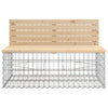 Hagebenk gabiondesign 347x71x65,5 cm heltre furu