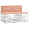 Hagebenk gabiondesign 347x71x65,5 cm heltre douglasgran