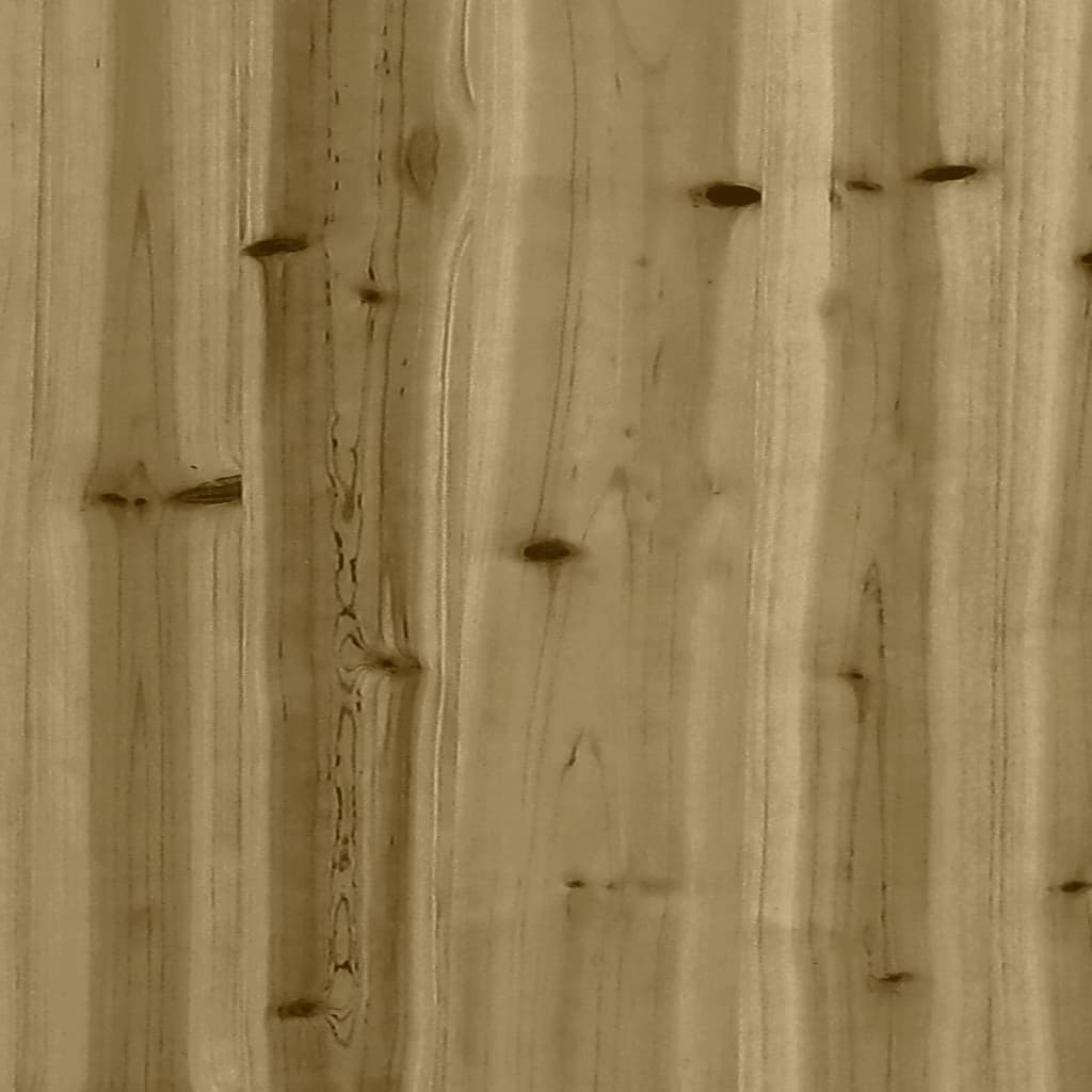 Hagebenk gabiondesign 347x71x65,5 cm impregnert furu