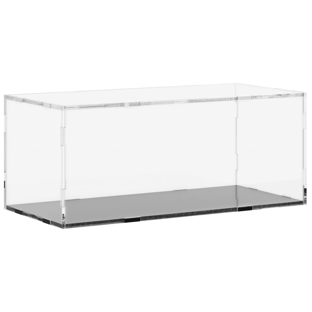 Utstillingsboks gjennomsiktig 34x16x14 cm akryl