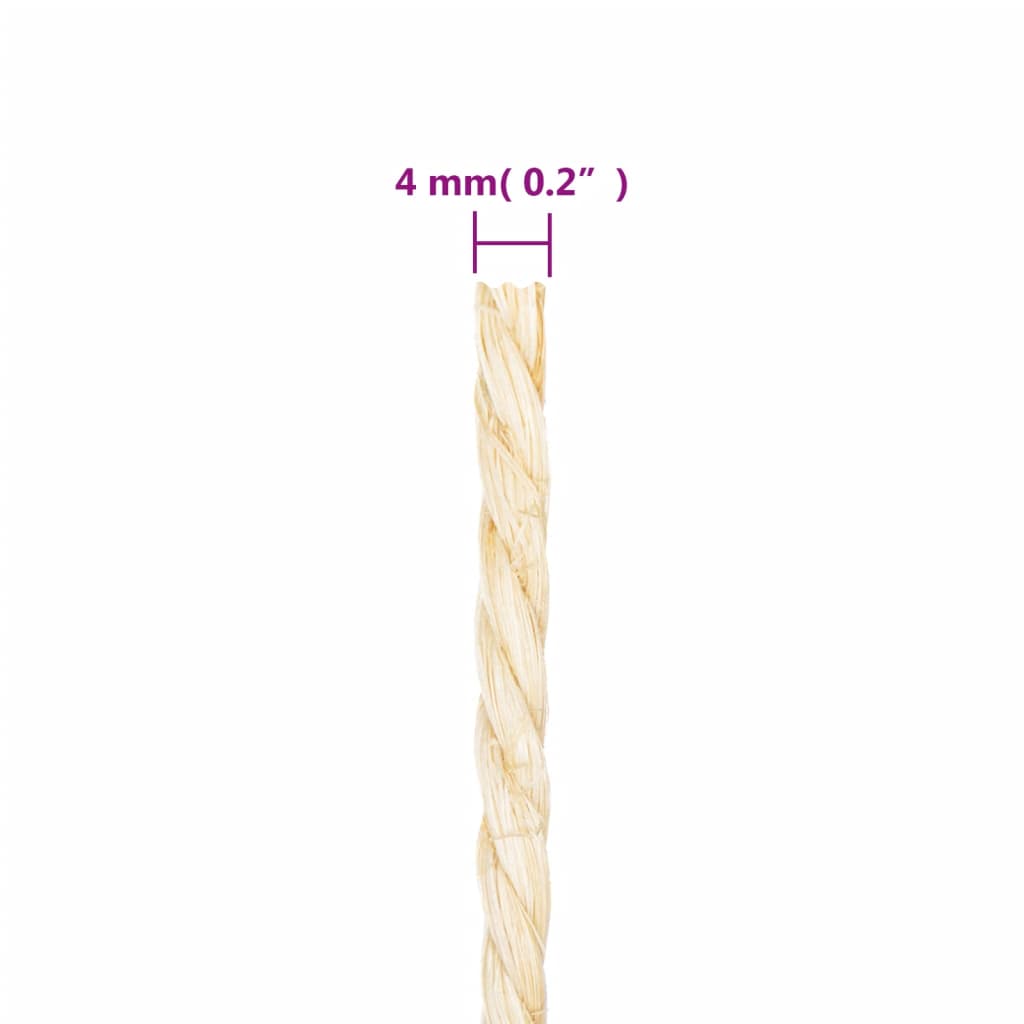 Tau 100% sisal 4 mm 100 m