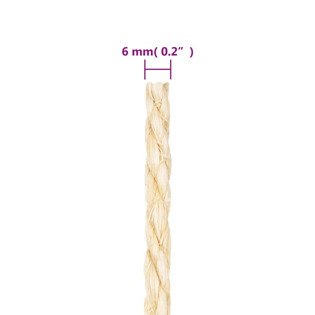 Tau 100% sisal 6 mm 25 m