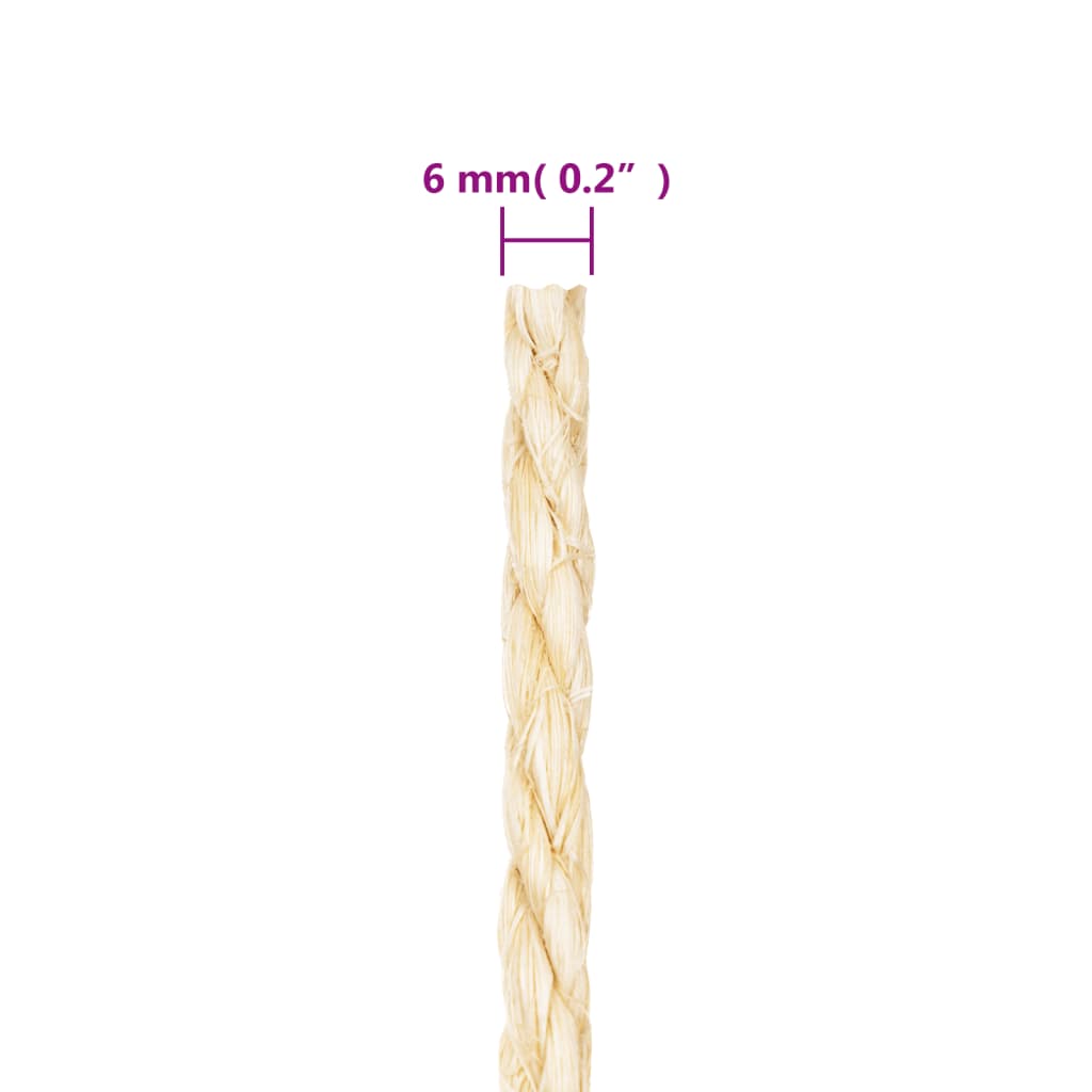 Tau 100% sisal 6 mm 50 m