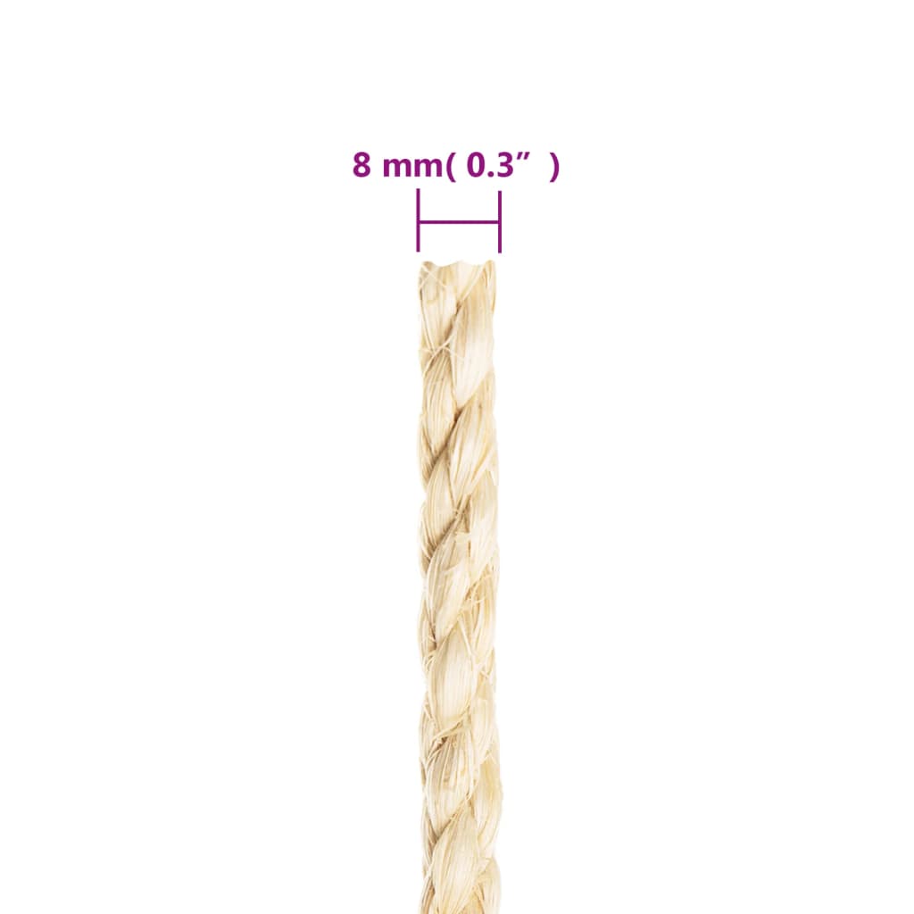 Tau 100% sisal 8 mm 25 m