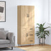 Highboard sonoma eik 69,5x34x180 cm konstruert tre