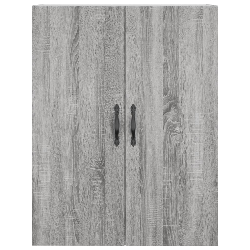 Highboard grå sonoma 69,5x34x180 cm konstruert tre vidaXL