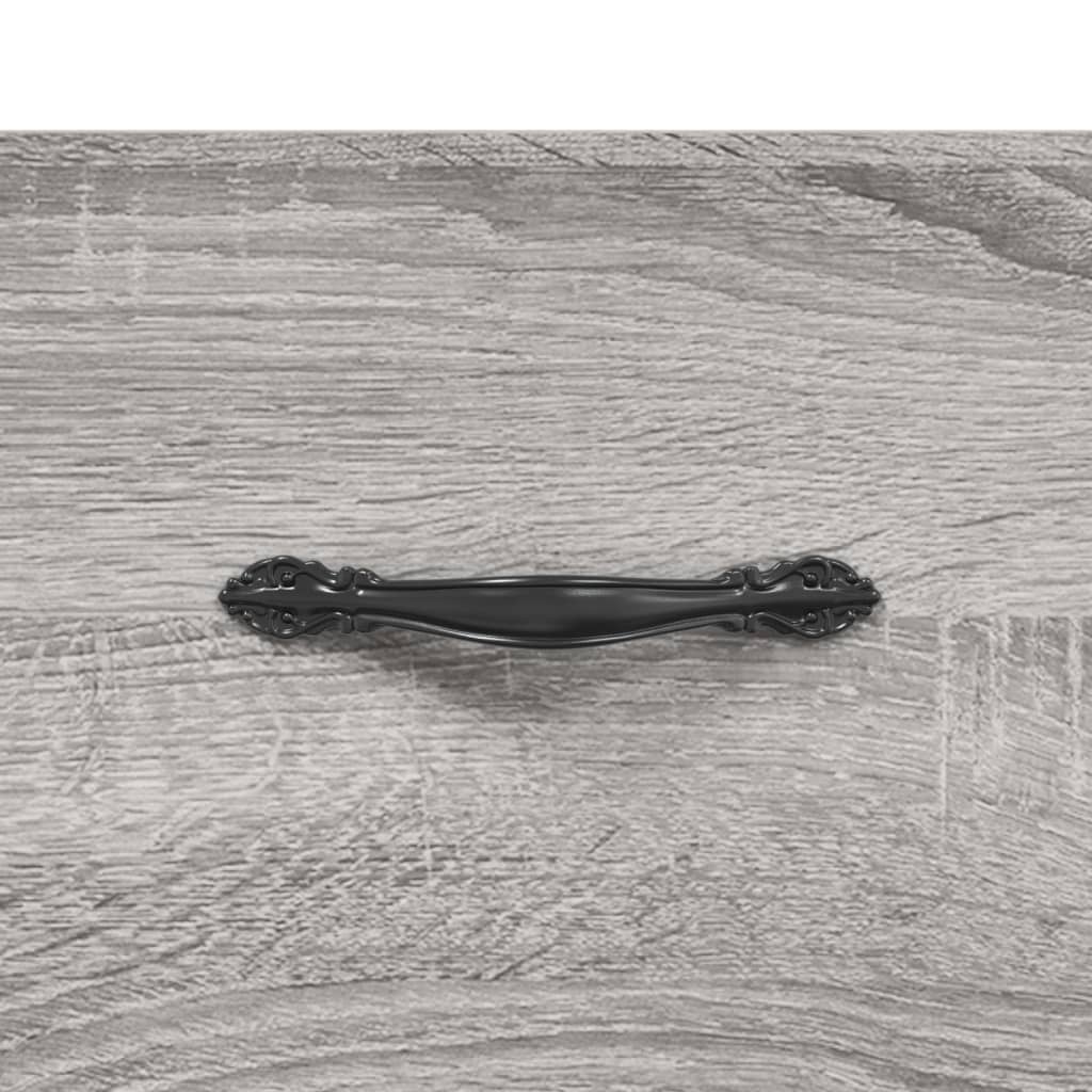 Highboard grå sonoma 69,5x34x180 cm konstruert tre vidaXL