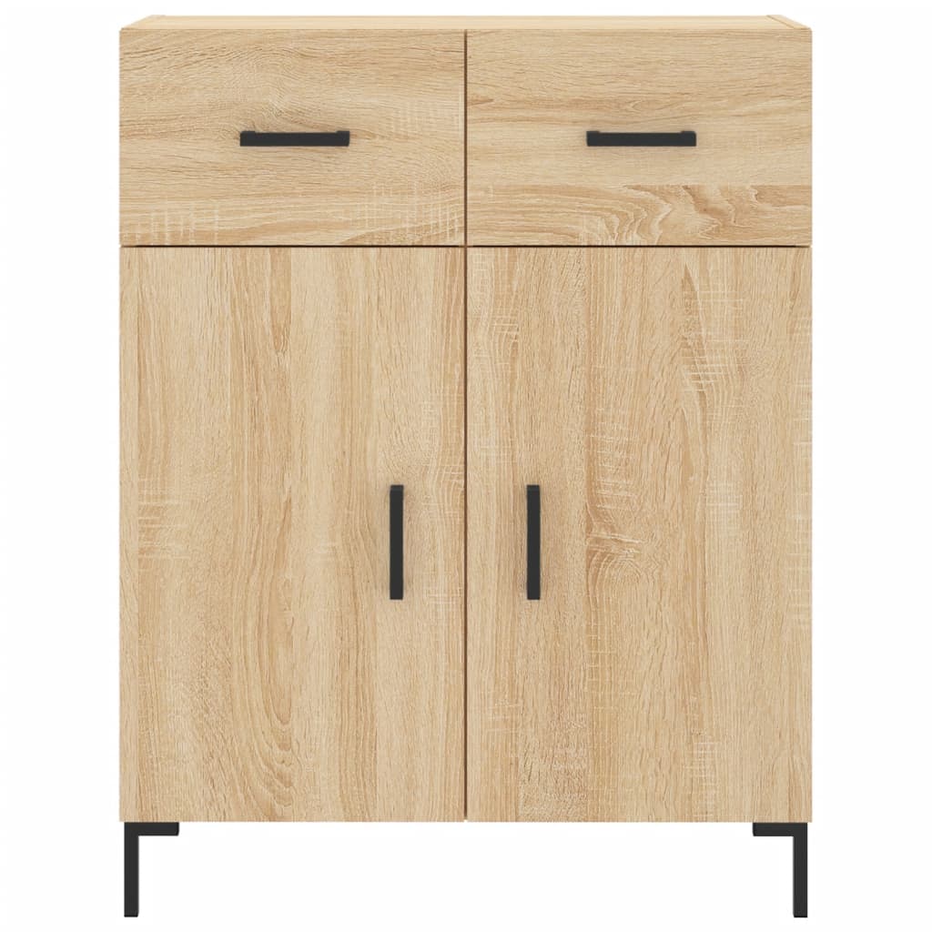 Highboard sonoma eik 69,5x34x180 cm konstruert tre