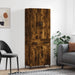 Highboard røkt eik 69,5x34x180 cm konstruert tre