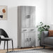 Highboard grå sonoma 69,5x34x180 cm konstruert tre