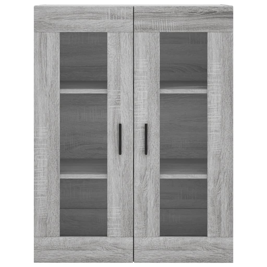 Highboard grå sonoma 69,5x34x180 cm konstruert tre vidaXL