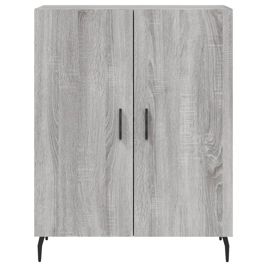 Highboard grå sonoma 69,5x34x180 cm konstruert tre vidaXL