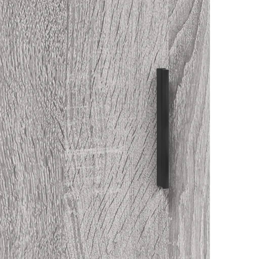 Highboard grå sonoma 69,5x34x180 cm konstruert tre vidaXL