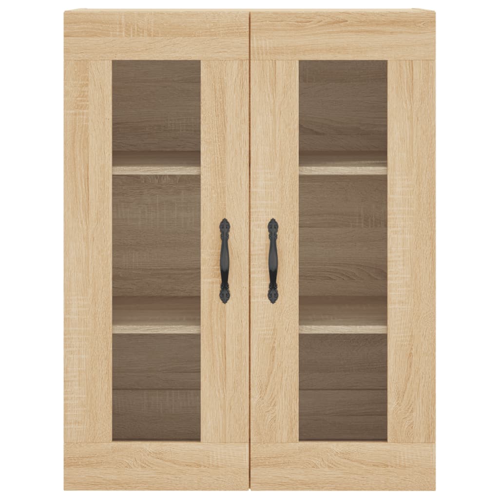 Highboard sonoma eik 69,5x34x180 cm konstruert tre vidaXL