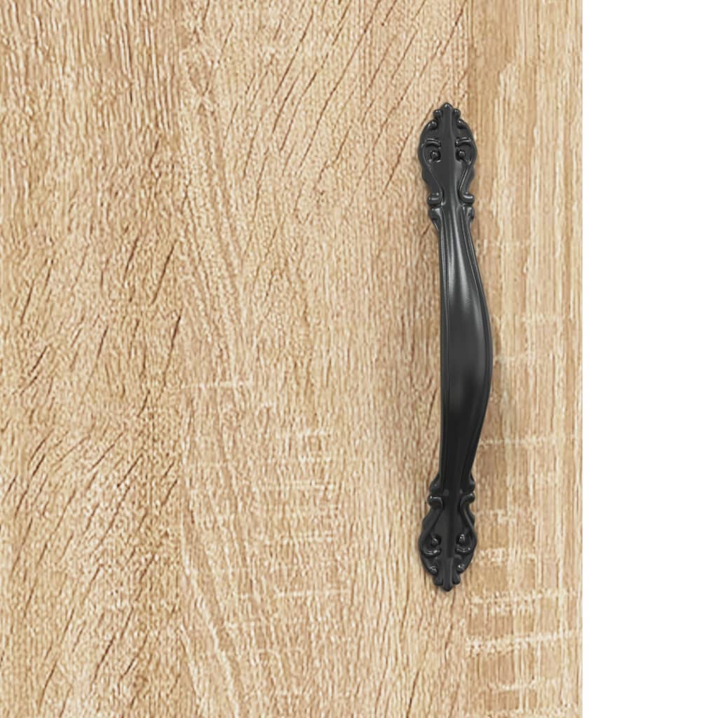 Highboard sonoma eik 69,5x34x180 cm konstruert tre vidaXL