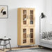 Highboard sonoma eik 69,5x34x180 cm konstruert tre vidaXL