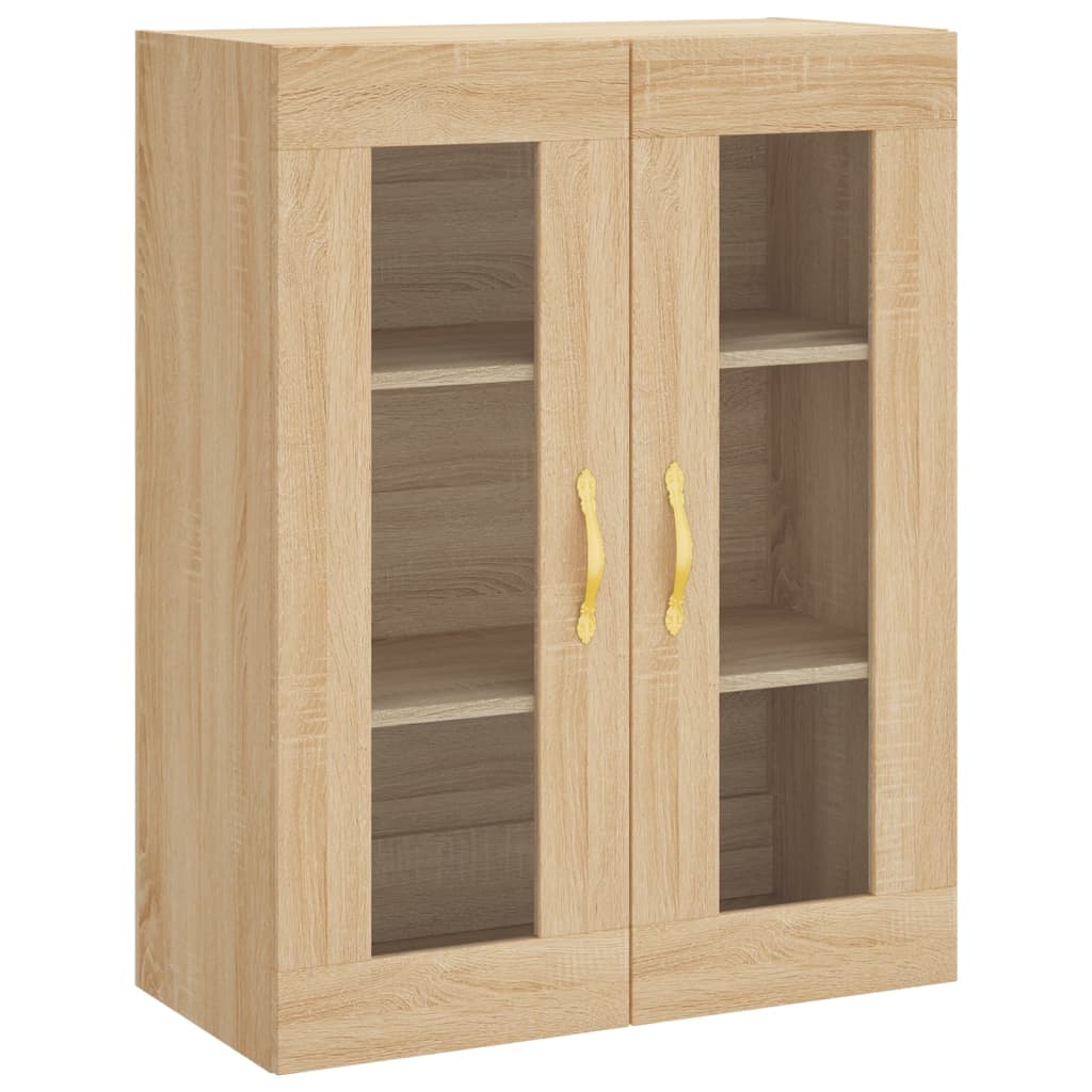 Highboard sonoma eik 69,5x34x180 cm konstruert tre