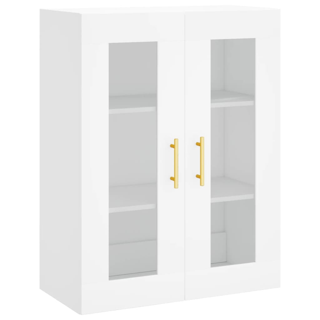 Highboard hvit 69,5x34x180 cm konstruert tre vidaXL