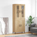 Highboard sonoma eik 69,5x34x180 cm konstruert tre