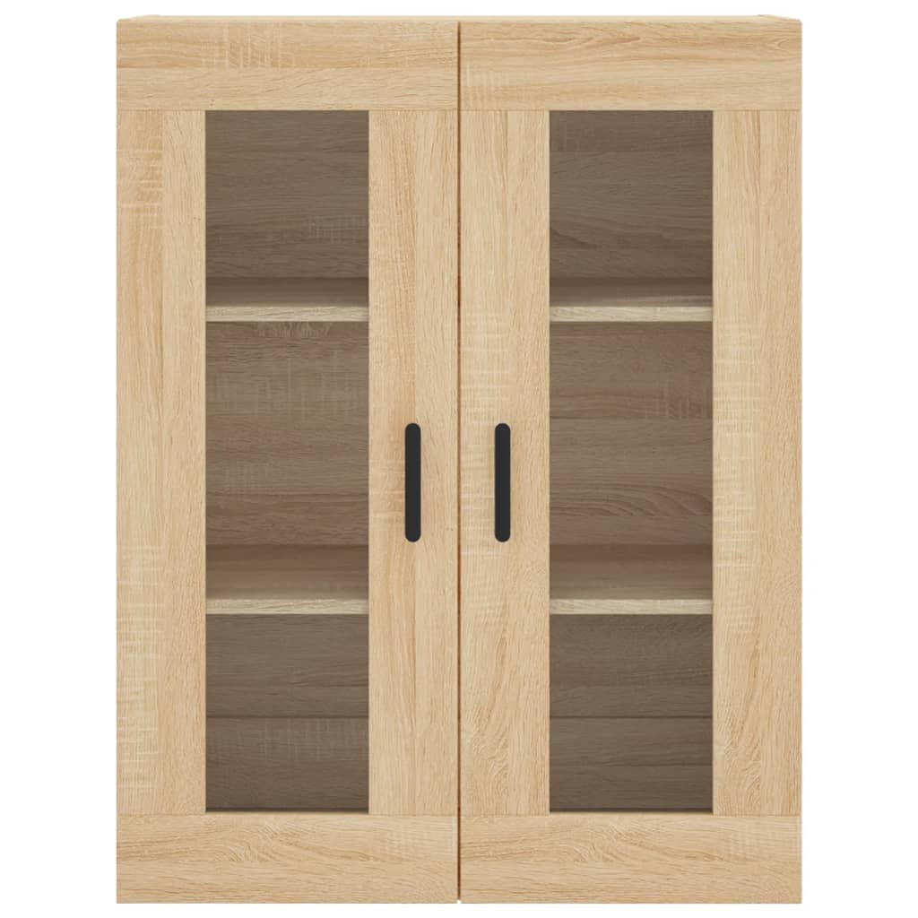 Highboard sonoma eik 69,5x34x180 cm konstruert tre vidaXL
