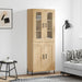 Highboard sonoma eik 69,5x34x180 cm konstruert tre vidaXL