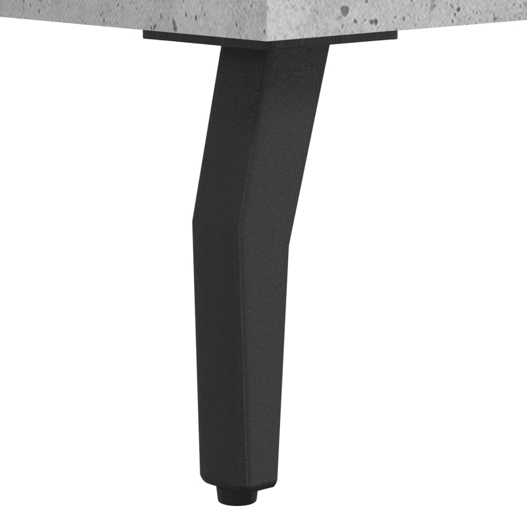 Highboard betonggrå 69,5x34x180 cm konstruert tre