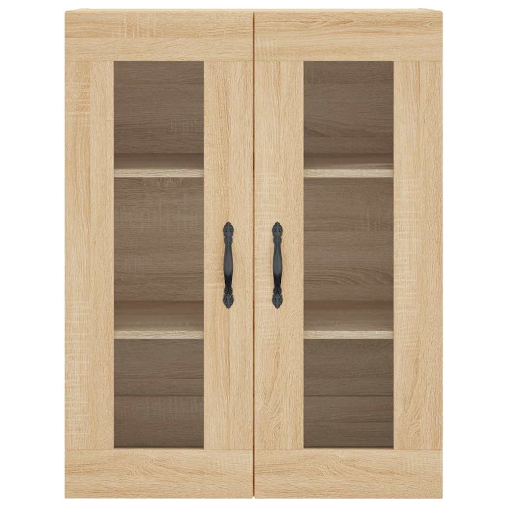 Highboard sonoma eik 69,5x34x180 cm konstruert tre vidaXL