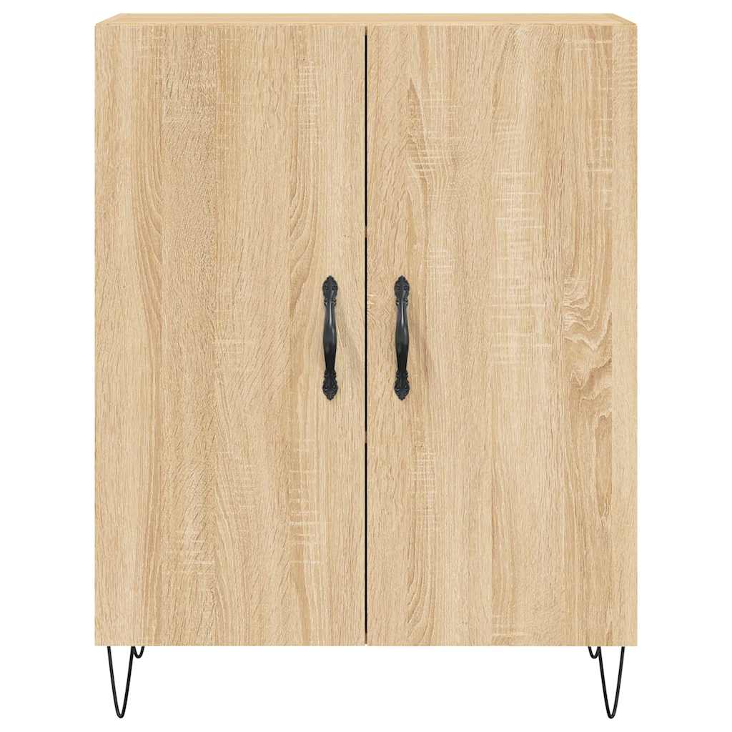 Highboard sonoma eik 69,5x34x180 cm konstruert tre vidaXL
