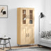 Highboard sonoma eik 69,5x34x180 cm konstruert tre vidaXL