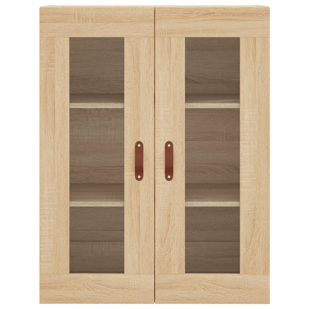 Highboard sonoma eik 69,5x34x180 cm konstruert tre