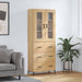 Highboard sonoma eik 69,5x34x180 cm konstruert tre
