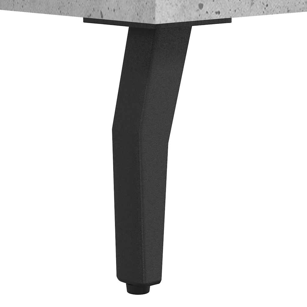 Highboard betonggrå 69,5x34x180 cm konstruert tre