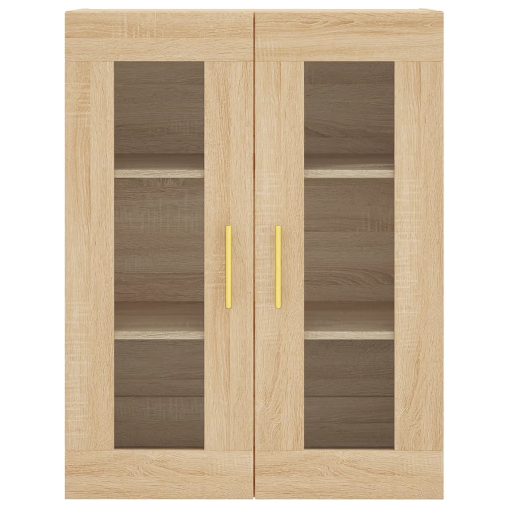 Highboard sonoma eik 69,5x34x180 cm konstruert tre