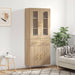 Highboard sonoma eik 69,5x34x180 cm konstruert tre