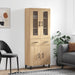 Highboard sonoma eik 69,5x34x180 cm konstruert tre