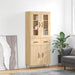 Highboard sonoma eik 69,5x34x180 cm konstruert tre vidaXL