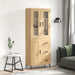 Highboard sonoma eik 69,5x34x180 cm konstruert tre