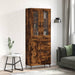 Highboard røkt eik 69,5x34x180 cm konstruert tre