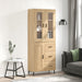 Highboard sonoma eik 69,5x34x180 cm konstruert tre