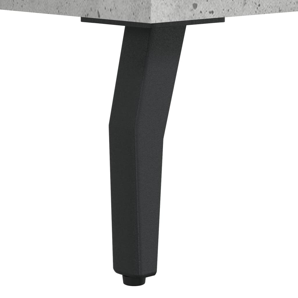 Highboard betonggrå 69,5x34x180 cm konstruert tre