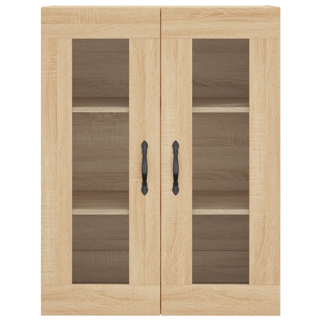 Highboard sonoma eik 69,5x34x180 cm konstruert tre vidaXL