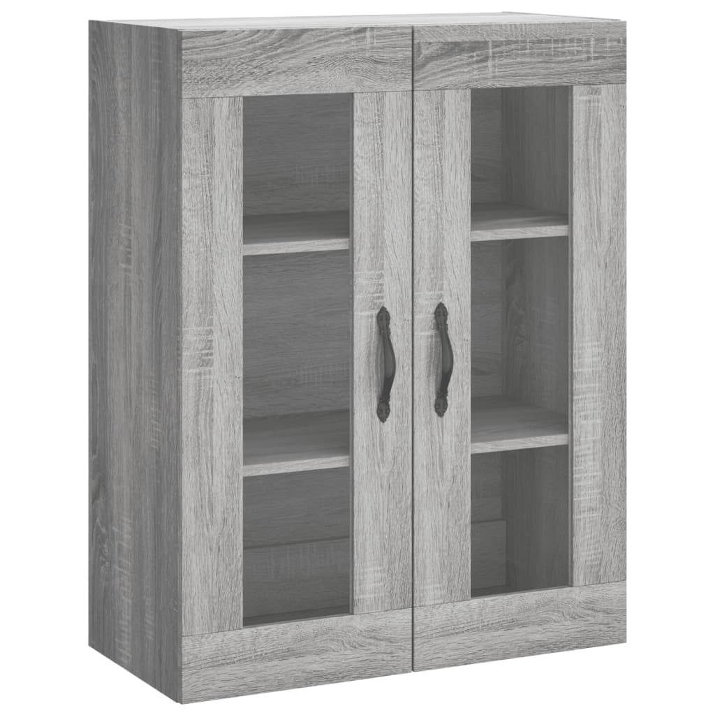 Highboard grå sonoma 69,5x34x180 cm konstruert tre vidaXL